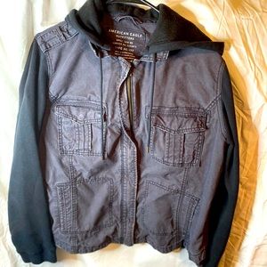 American eagle hoodie/utility jacket
